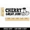 Cherry Very Great Job Cherries Teacher Student School Self-Inking Rubber Stamp Ink Stamper